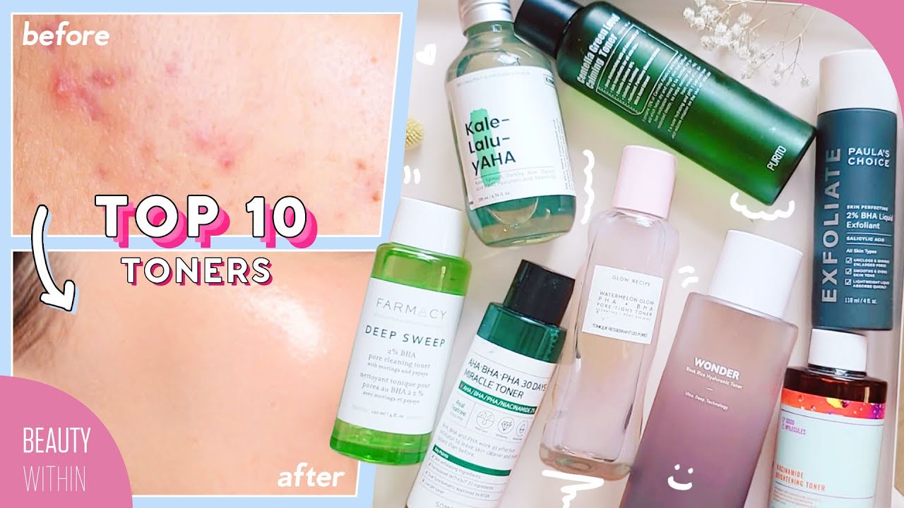 Best Toners For Acne, Hyperpigmentation, Large Pores, Whiteheads &  Blackheads! - Youtube